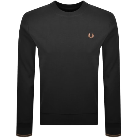 Product image for Fred Perry Crew Neck Sweatshirt Black