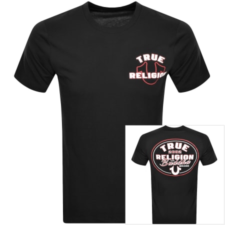 Product image for True Religion Horse Shoe Logo T Shirt Black