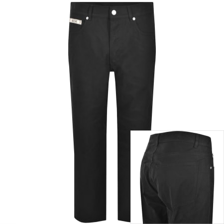 Product image for Moschino Logo Chino Trousers Black