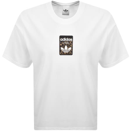 Product image for adidas Originals Leo Oversized T Shirt White