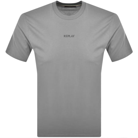 Product image for Replay Logo T Shirt Grey