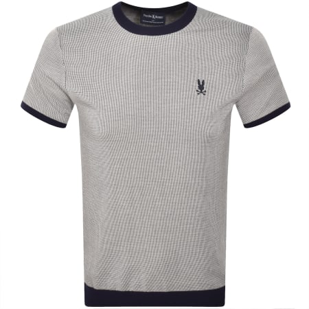 Product image for Psycho Bunny Jacquared Knit T Shirt Blue