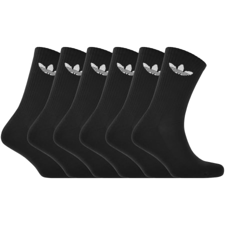 Product image for adidas Originals 6 Pack Crew Socks Black