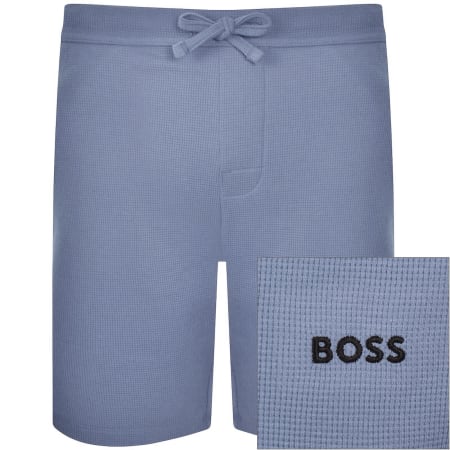 Product image for BOSS Waffle Shorts Light Pastel Blue