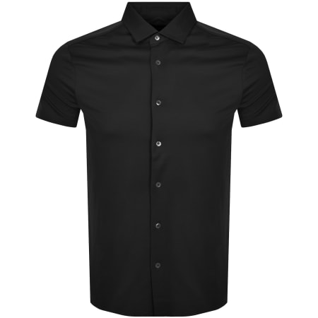 Product image for Emporio Armani Short Sleeved Jersey Shirt Black