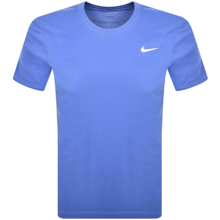 Product image for Nike Training Dri Fit Logo T Shirt Comet Blue