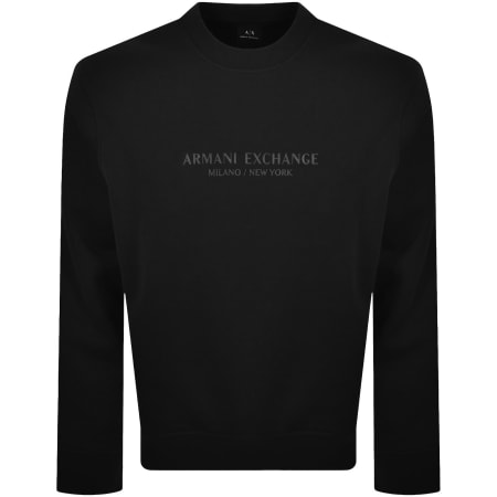 Product image for Armani Exchange Logo Sweatshirt Black