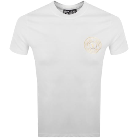 Product image for Versace Jeans Couture Slim Fit Logo T Shirt White
