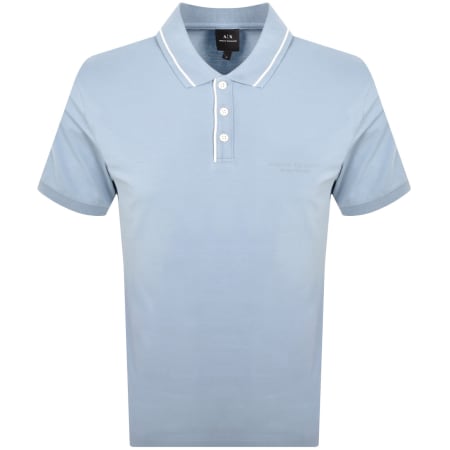 Product image for Armani Exchange Polo T Shirt Blue