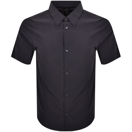 Product image for Armani Exchange Short Sleeve Shirt Navy