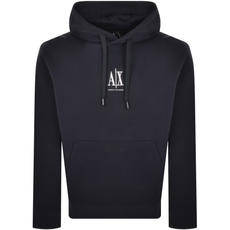 Product image for Armani Exchange Logo Hoodie Navy