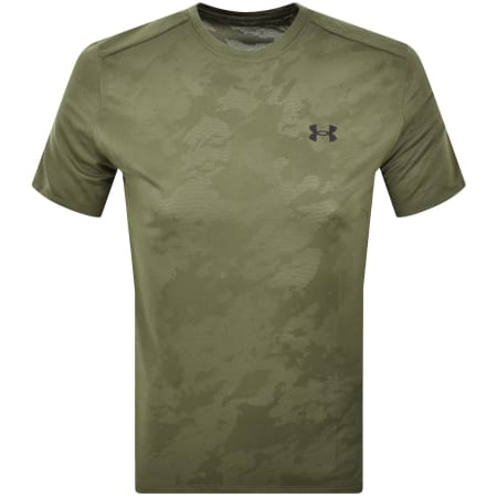 Product image for Under Armour Tech Jacquard T Shirt Green