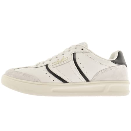 Product image for Fred Perry B4 Leather Trainers Snow White