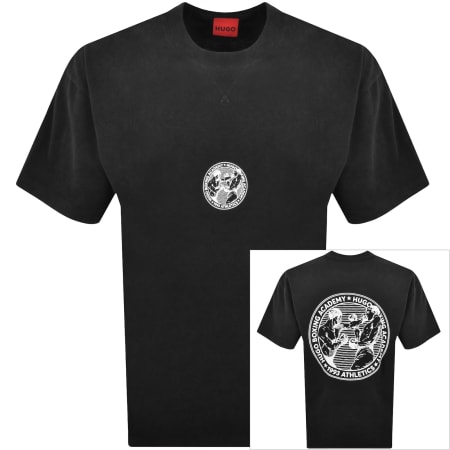 Product image for HUGO Dwresto Crew Neck T Shirt Black