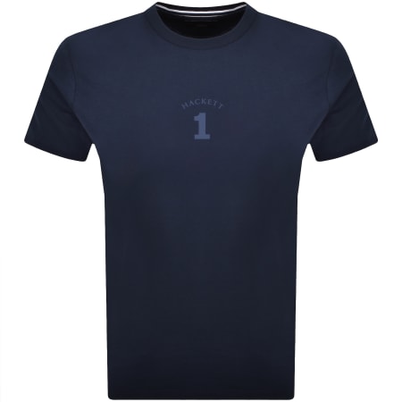 Product image for Hackett Heritage Number T Shirt Ink Blue