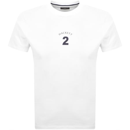 Product image for Hackett Heritage Number T Shirt Optic White