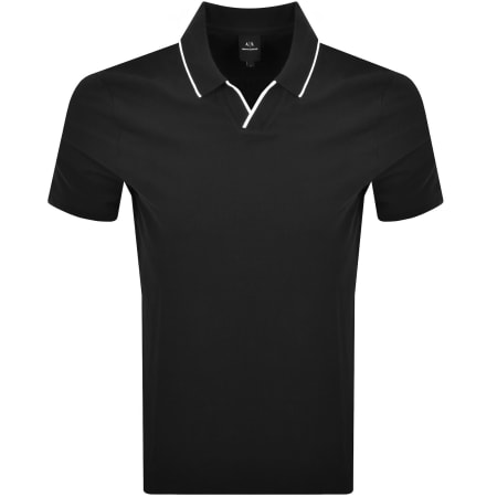 Product image for Armani Exchange Polo T Shirt Black