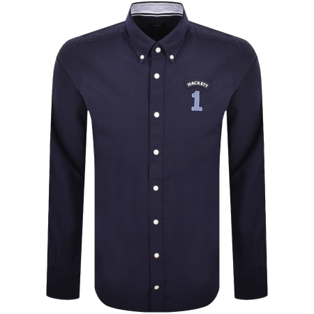 Product image for Hackett Heritage Long Sleeve Shirt Navy