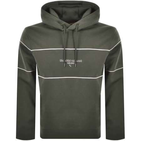 Product image for Emporio Armani Logo Hoodie Green