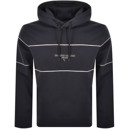 Product image for Emporio Armani Logo Hoodie Navy