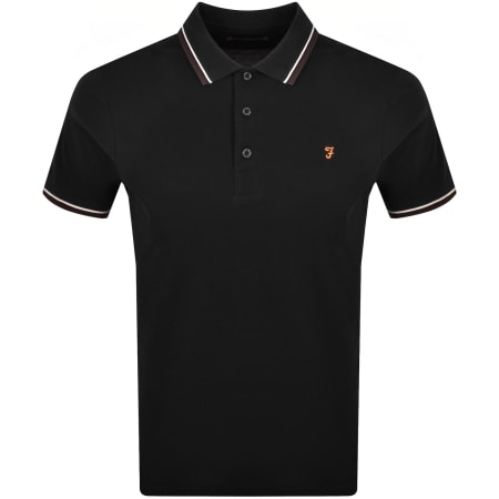Product image for Farah Elton Polo T Shirt Black