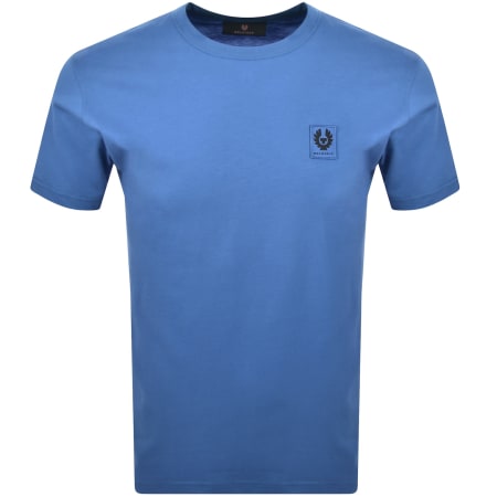 Product image for Belstaff Short Sleeve Logo T Shirt Marine Blue