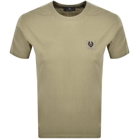 Product image for Belstaff Short Sleeve Logo T Shirt Fatigue Green