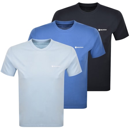 Product image for Belstaff 3pk Squad T Shirts Blue
