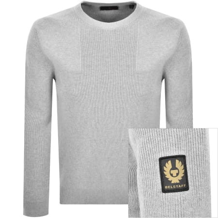 Product image for Belstaff Commander Knit Jumper Grey