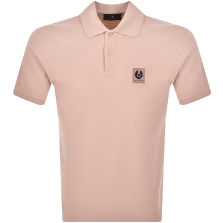 Product image for Belstaff Logo Polo T Shirt Dusk Pink