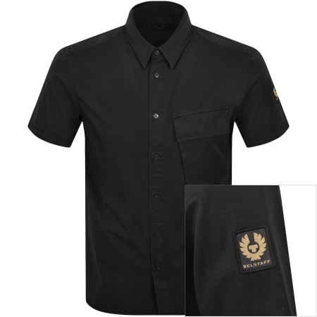 Product image for Belstaff Scale Short Sleeved Shirt Black