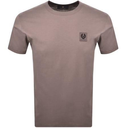 Product image for Belstaff Short Sleeve Logo T Shirt Brown