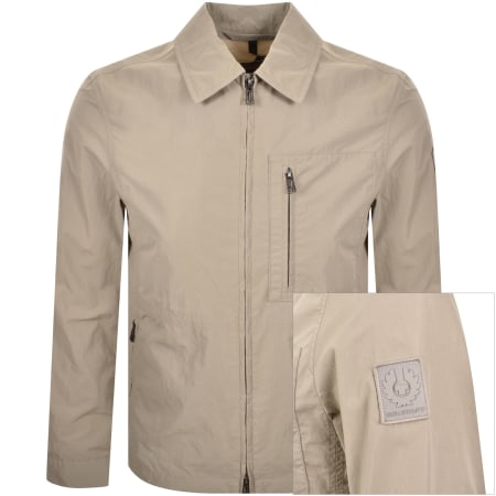 Product image for Belstaff Grid Overshirt Dark Sand