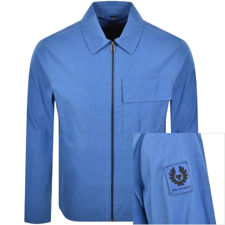 Product image for Belstaff Cargo Overshirt Marine Blue