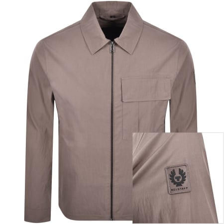Product image for Belstaff Cargo Overshirt Asphalt