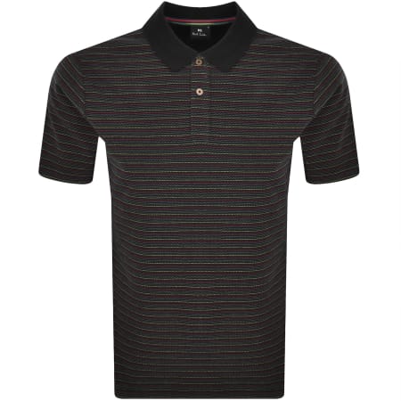 Product image for Paul Smith Short Sleeved Polo T Shirt Black