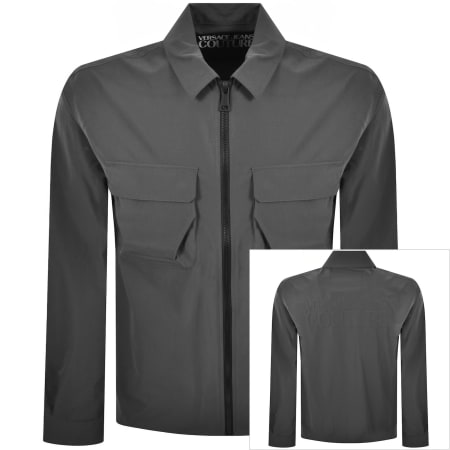 Product image for Versace Jeans Couture Print Overshirt Grey
