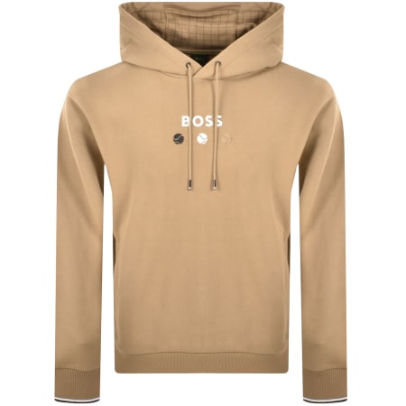 Product image for BOSS Open Hoodie Beige