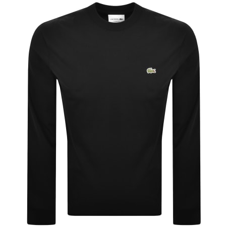 Product image for Lacoste Long Sleeved T Shirt Black