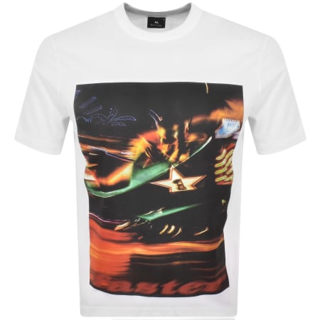 Product image for Paul Smith Casual Fit Print T Shirt White