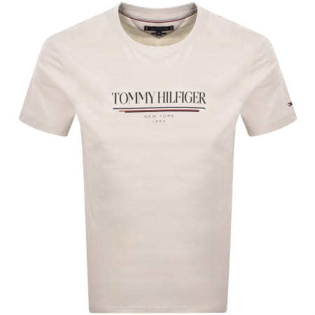 Product image for Tommy Hilfiger Logo Brand Love T Shirt Off White
