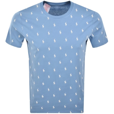 Product image for Ralph Lauren Lounge Crew Neck T Shirt Blue