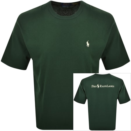 Product image for Ralph Lauren Logo Crew Neck T Shirt Green