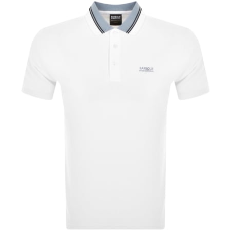 Product image for Barbour International Tipped Polo T Shirt White