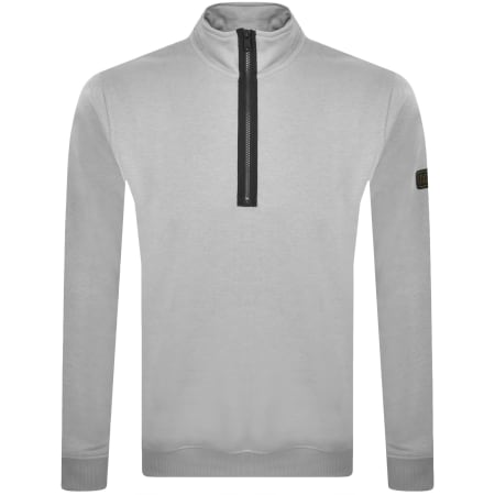 Product image for Barbour International Half Zip Sweatshirt Grey