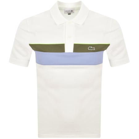 Product image for Lacoste Colour Block Polo T Shirt White