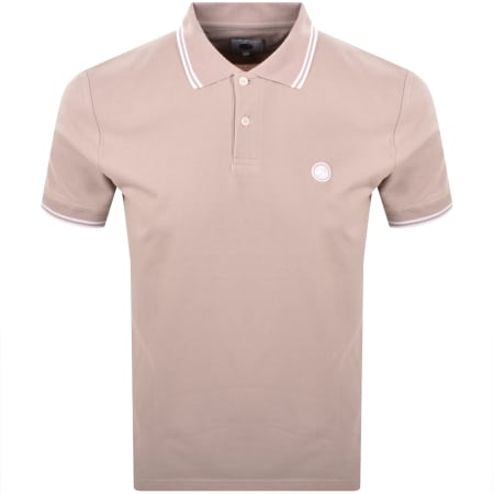 Product image for Pretty Green Barton Polo T Shirt Dusky Pink