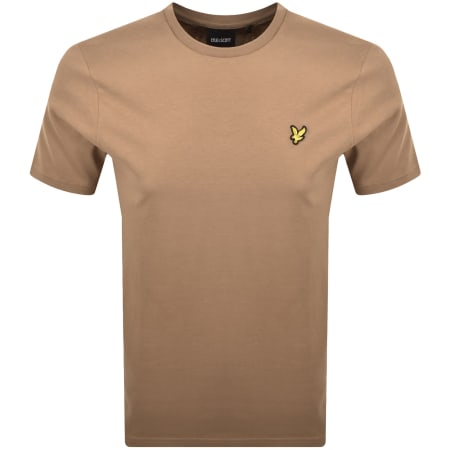 Product image for Lyle And Scott Crew Neck T Shirt Brown
