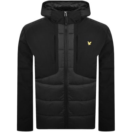 Product image for Lyle And Scott Wadded Hybrid Jacket Black
