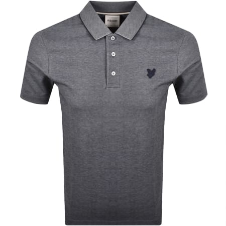 Product image for Lyle And Scott Interlock Polo T Shirt Blue